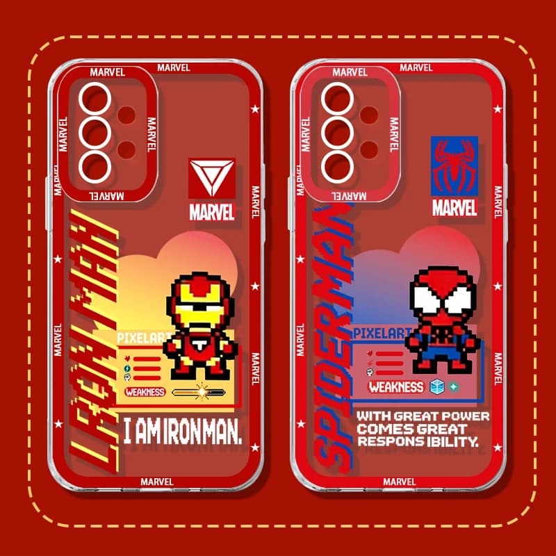 Custodia Venom Iron Spider Man Jigsaw per Samsung Galaxy A56 A36 A26 A16 A06 A55 A35 A25 A15 A05 A05S A54 A34 A24 A14 A13 A23 A33 A53