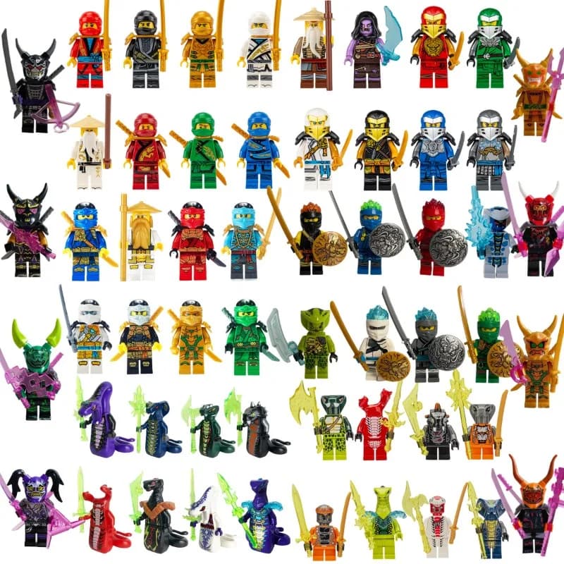 Bambole Basilisk, blocchi da costruzione, personaggi, bambole umanoidi, giocattoli, mini personaggi, giocattoli per bambini, regali di compleanno, personaggi dei cartoni animati.