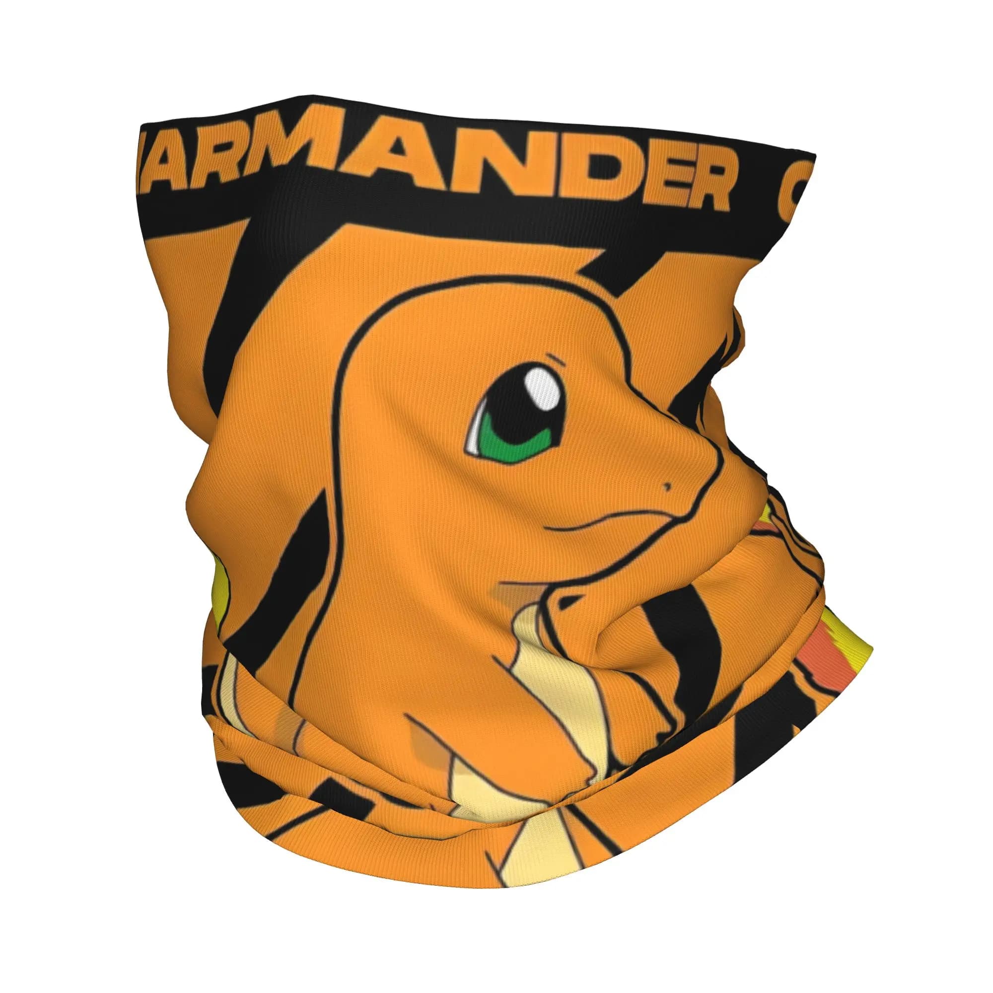 Bandana Multifunzione Poke-Mon con Stampa Charmander, Sciarpa Avvolgente, Maschera Viso per Corsa, per Uomini e Donne, Lavabile