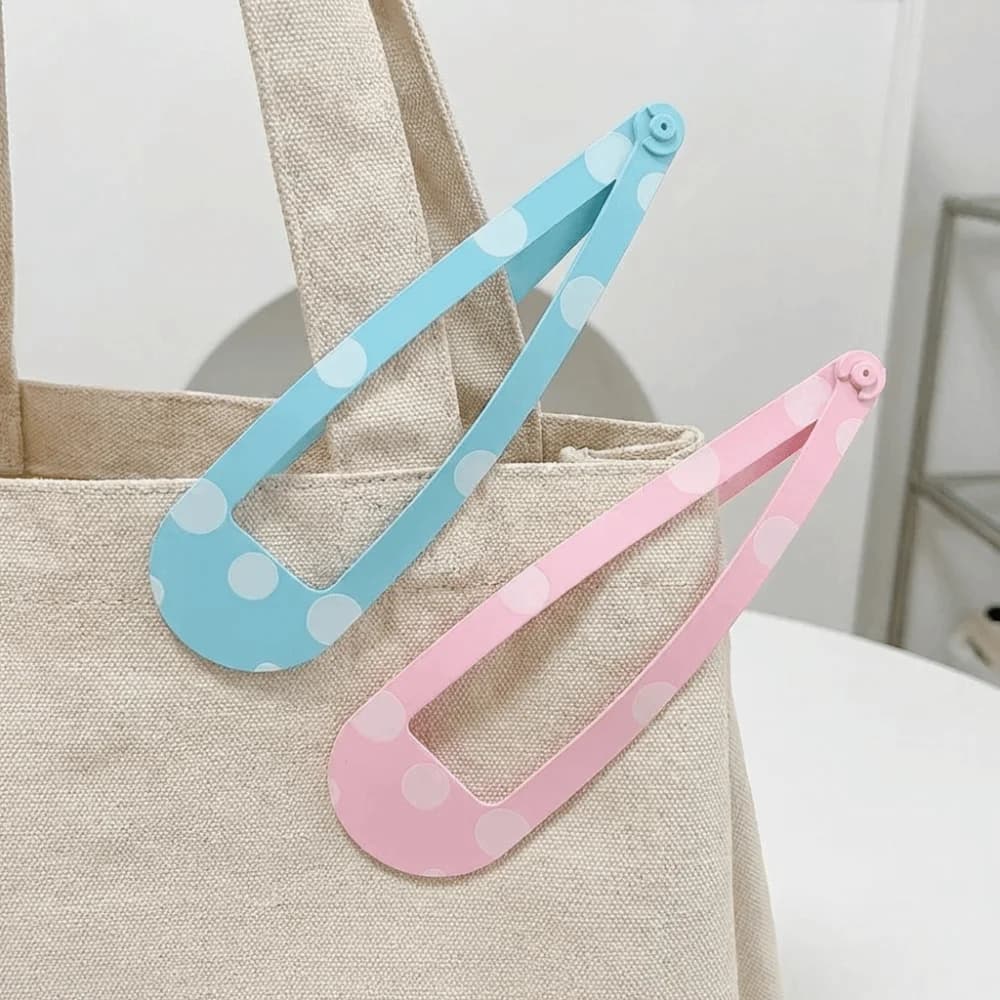 Divertenti fermagli per capelli a pois extra-large, creativi, stile INS, fermagli BB, Kawaii, 20 cm, decorazione per zaino, forcina, decorazione per tende