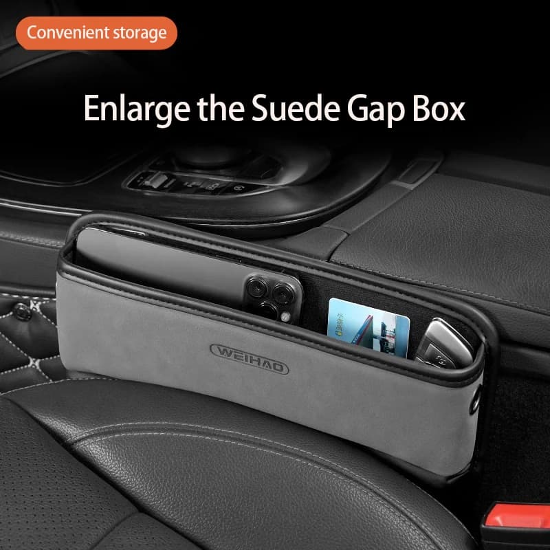 Accessori per Auto seggiolino Auto Gap Box 2 pezzi scatola di immagazzinaggio sedile tasca laterale in pelle seggiolino Auto Gap Organizer seggiolino Auto stoccaggio automatico Ph