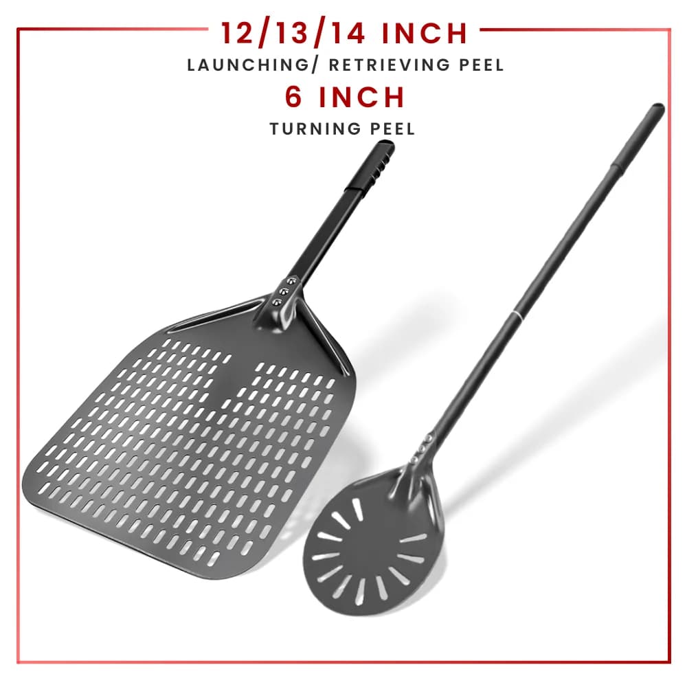 6 e 12 13 14 pollici in alluminio per pizza buccia di pane paddle forno per pizza che gira buccia dura anodizzata pizza cottura utensile da cucina spatola
