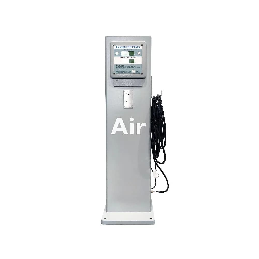Macchina di Gonfiaggio Pneumatici a Moneta G5 con Manometri, Gonfiatore Digitale Automatico per Esterni per Stazioni di Servizio