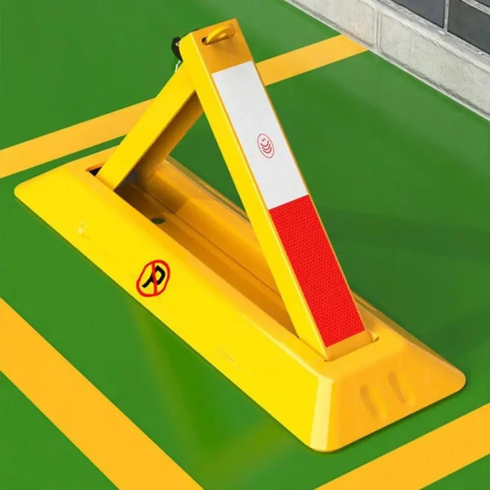 Portable Folding Parking Space Lock Thickened Anti-collision Pressure Resistant Parking Barrier Fixed Design Triangular Lock