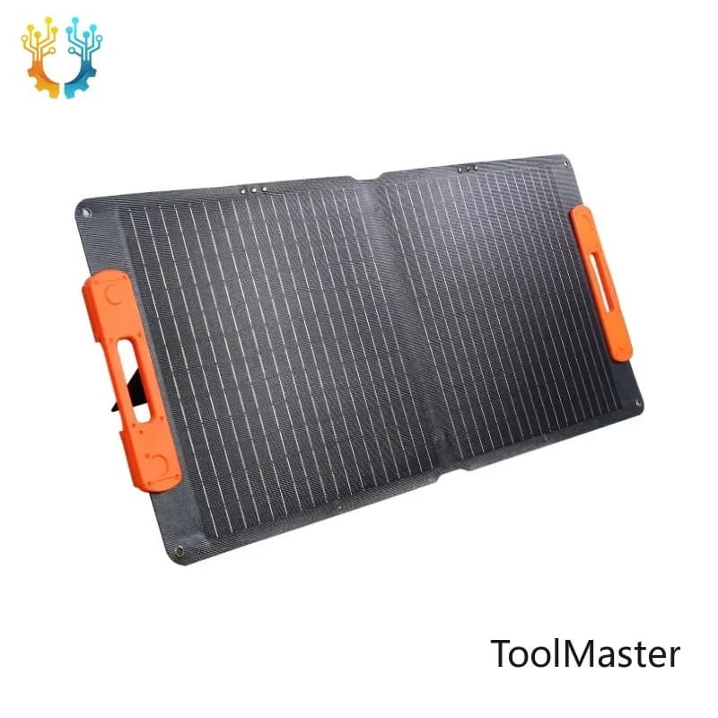 【2026】High Efficiency Portable 100w Monocrystalline Foldable Solar Panel With Integrated Handle For Portable Power Station