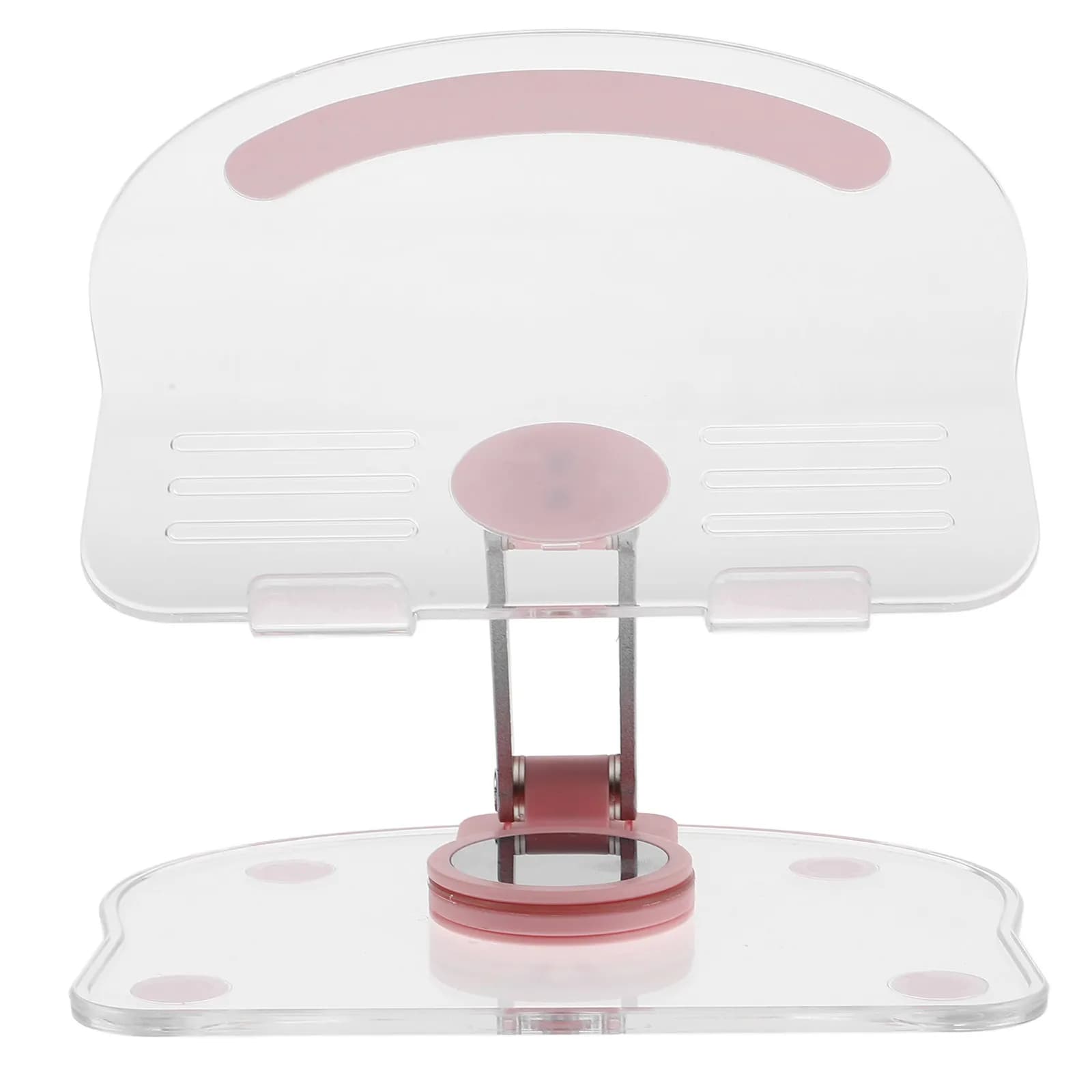 360 Degree Rotating Foldable Acrylic Tablet Stand Transparent Lightweight Adjustable Desk Holder for Drawing Video Recording