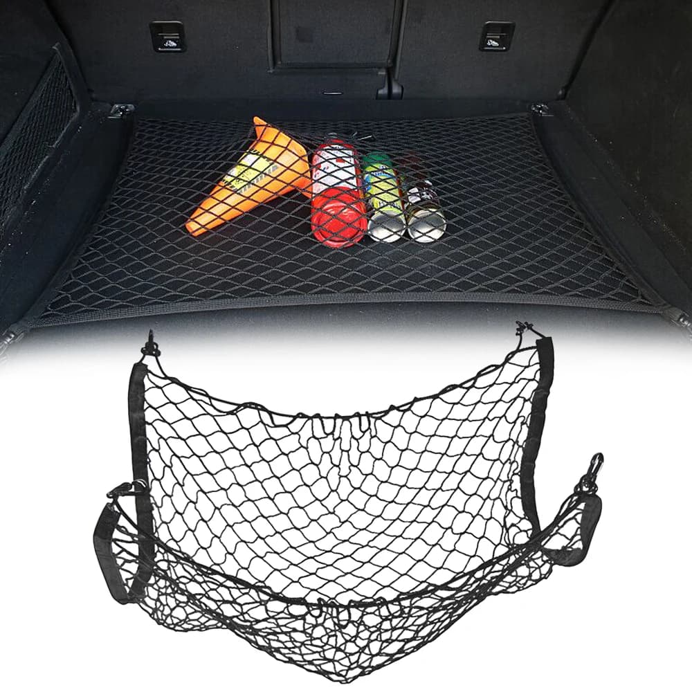 Rete universale per bagagliaio per auto rete elastica per bagagli rete per bagagliaio reti in rete di Nylon estensibile per interni auto tasca di rete in rete