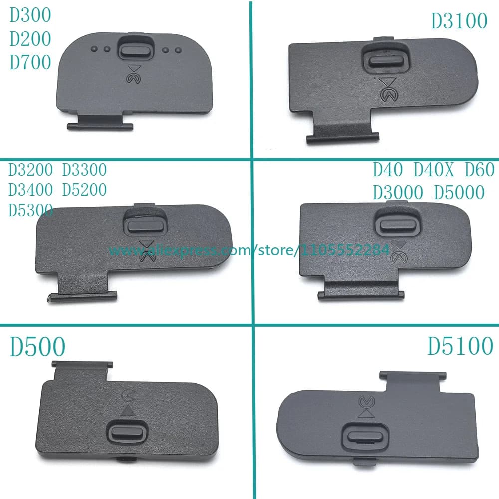 New for Nikon D300 D3100 D3200 D40 D500 D5100 D200 D700 D3300 D5200 D60 D5000 Battery Door Cover Lid Cap Camera Repair Part