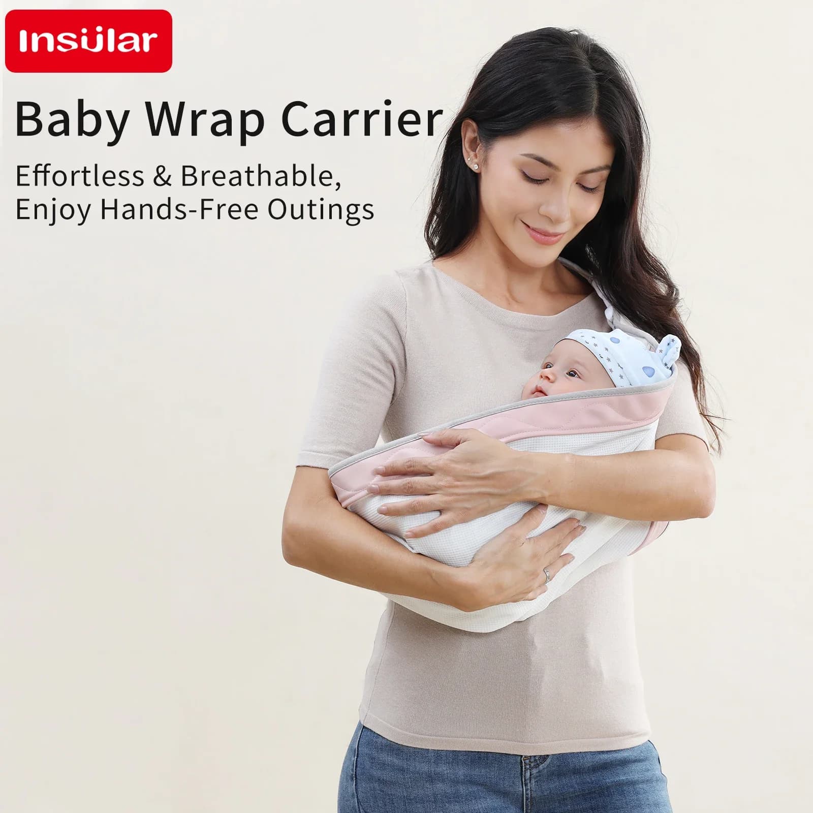INSULAR Ergonomic PU Baby Carrier Breathable Hip Seat Waist Stool Comfortable Toddler Sling for Outdoor Travel Shopping