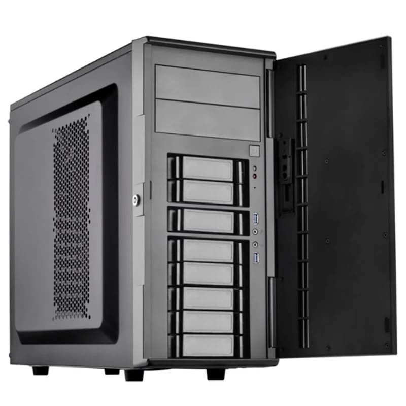 Il case ATX presenta un archiviazione NAS sostituibile a caldo da 8 alloggiamenti nel formato a torre Custodie per computer Towers