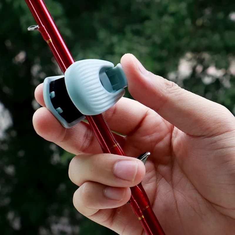 Clip per fissaggio porta canna da pesca portatile 1/2/4 pezzi - Morsetto per raggruppamento canna da richiamo compatto per attrezzi da pesca in spiaggia