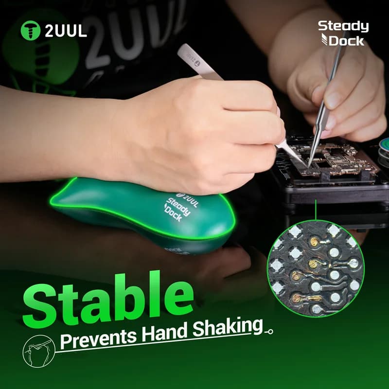 2UUL DK01 Set da 2 Pezzi Supporto Ergonomico Anti-Fatica per Polso e Mano per Riparazione Telefoni