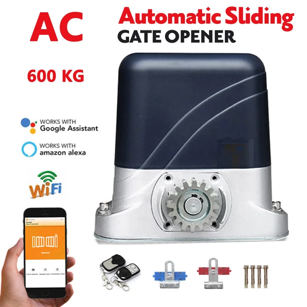 Limite elettromagnetico 600KG Sistema di ingranaggi Apricancello scorrevole elettrico residenziale / Motore per porta scorrevole Ingresso alimentazione CA 220 V