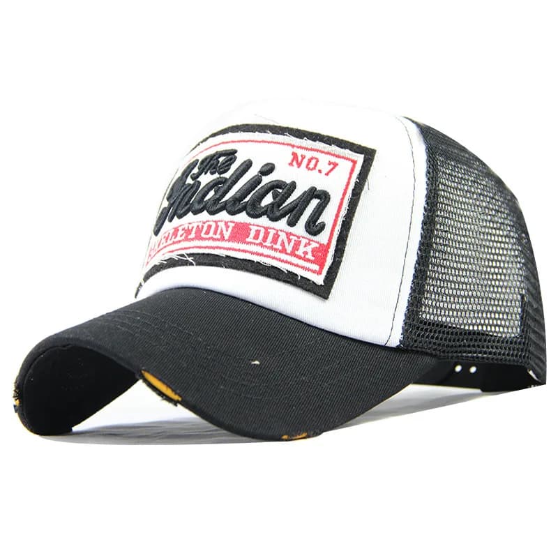 Baseball cap with fashion letter embroidery for men woman hat snapback in breathable summer mesh unisex Hip Hop Trucker Bone Gorras
