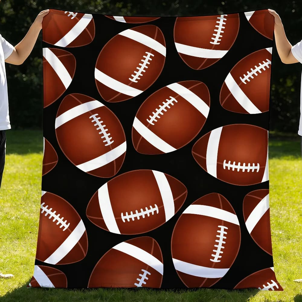 American Football Blanket Throw Super Cosy Plush Living Room Sofa Couch Childish Birthday Gifts