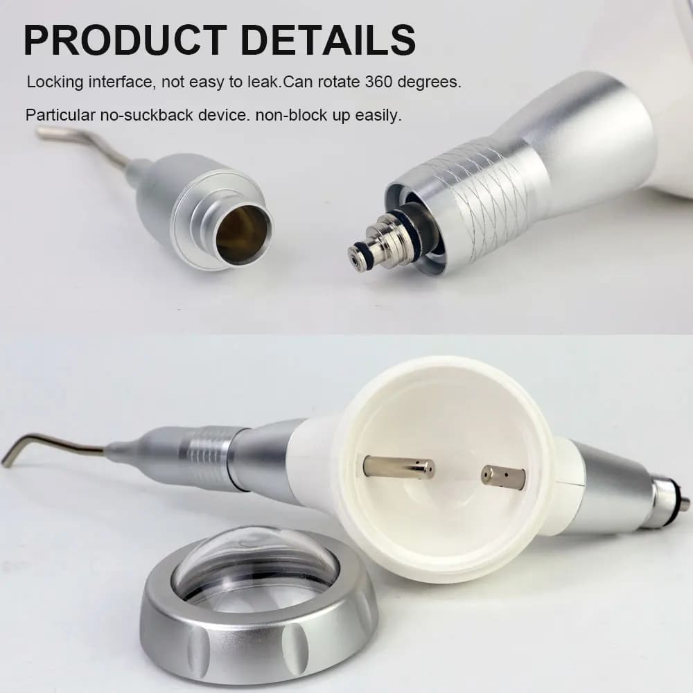 2 holes 4 holes dental air polisher teeth whitening spray water profile jet air flow oral hygiene teeth cleaning dental tools