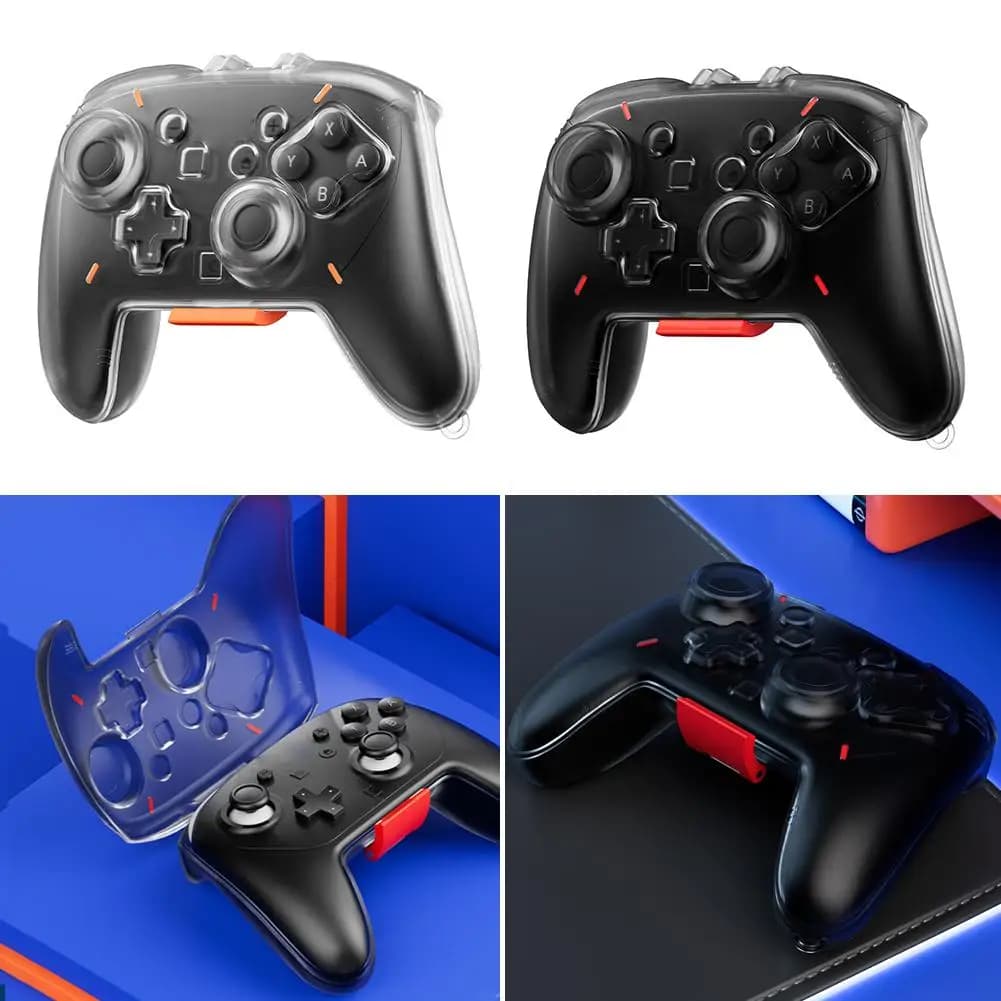 Nuova custodia protettiva trasparente per Switch 2 Pro, anti-graffio, rigida, trasparente, per controller, accessori per console di gioco