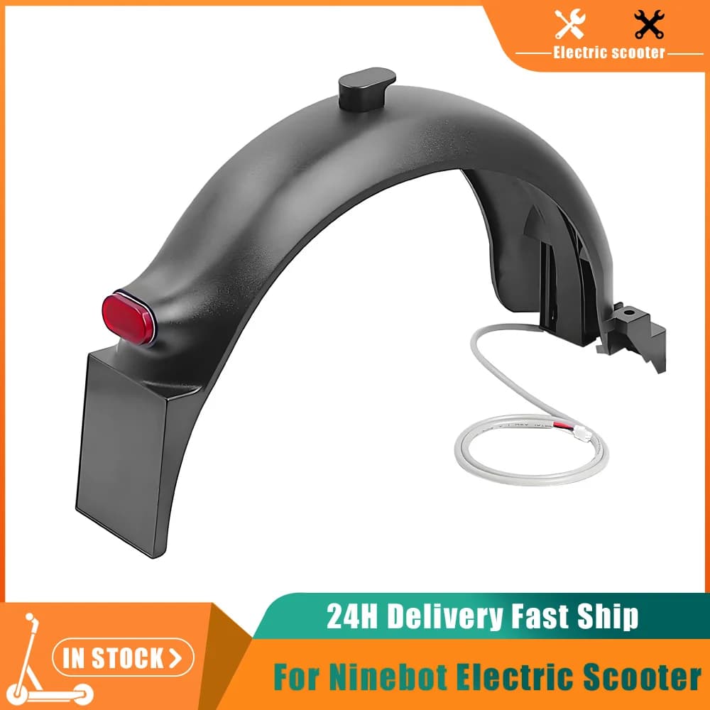 Parafango posteriore per Ninebot Serie F F20 F30 F40 Scooter elettrico Deflettore acqua Parafango posteriore Pneumatico Paraspruzzi con parte fanale posteriore