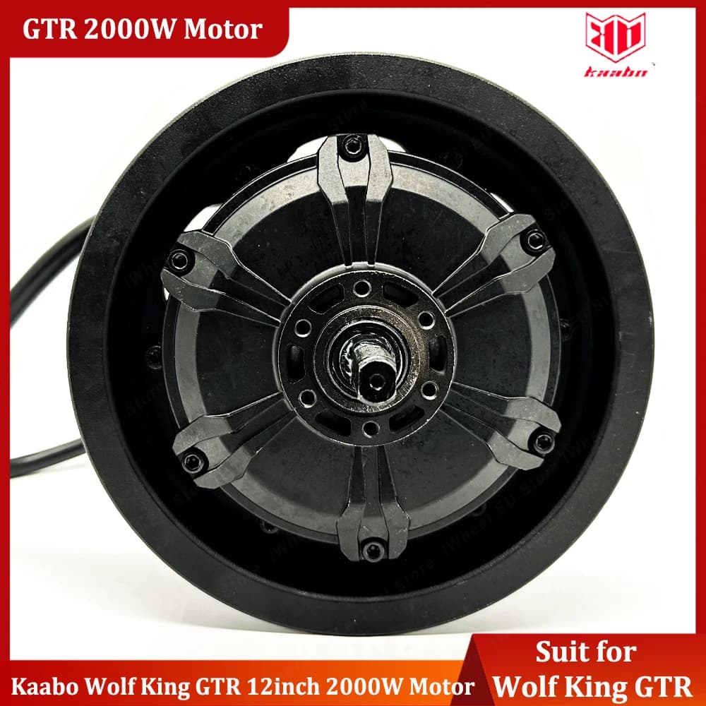 Motore Originale 72V 2000W per Monopattino Elettrico Kaabo Wolf King GTR, Motore Anteriore/Posteriore da 12 Pollici 2000W per Parti Kaabo GTR 72V 35Ah
