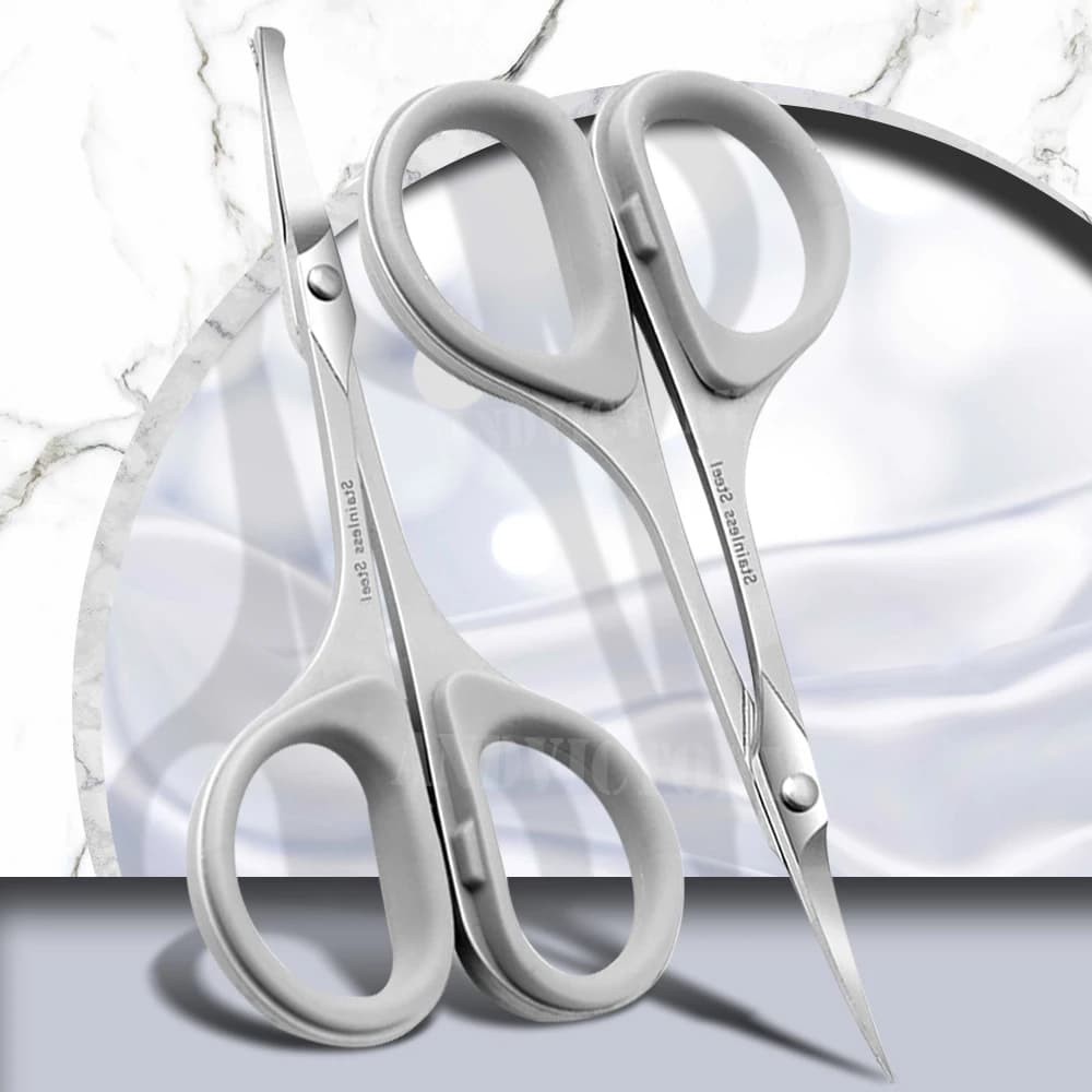 1 pz professional small makeup eyebrow scissors for toiletry face nose hair shaving trimmer men and women beauty tool