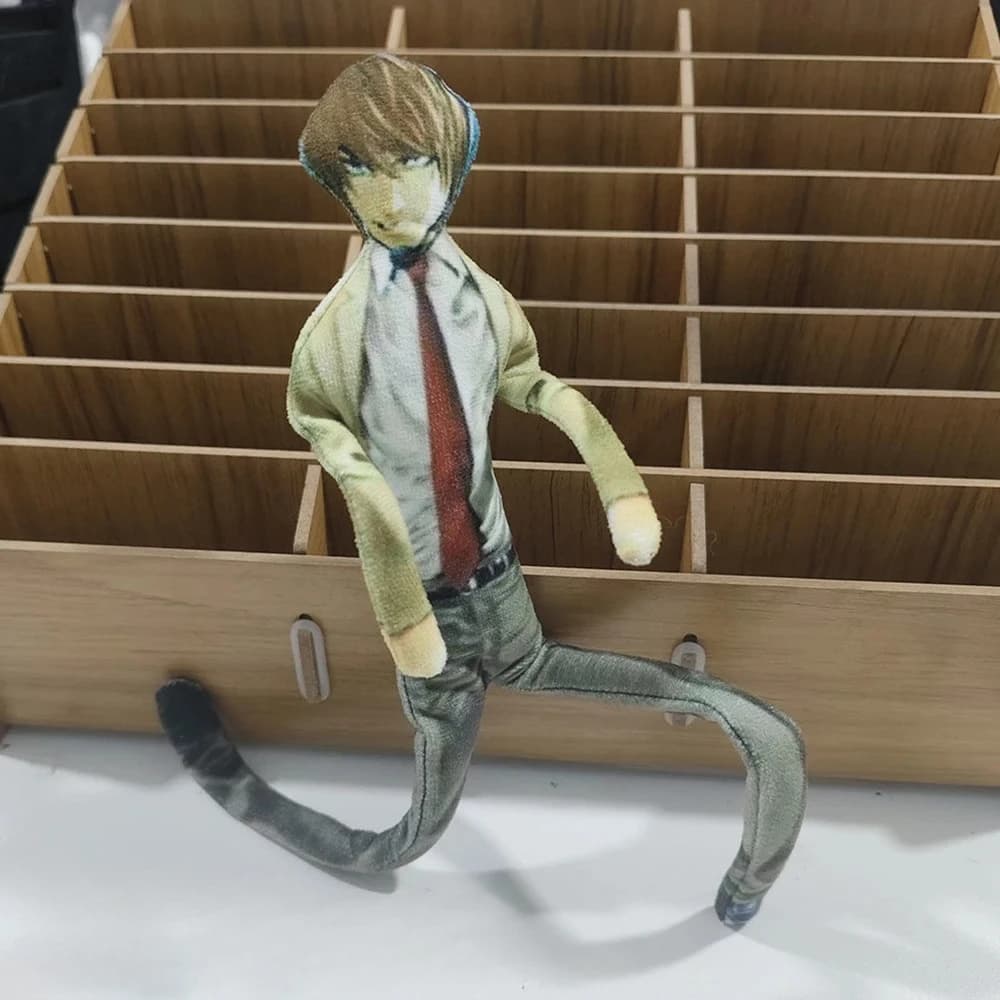 Anime Death Note Yagami Light Cosplay Peluche Ripiene Astratta Divertente Figura Twistable Decorazione della stanza delle bambole Puntelli per feste di Halloween