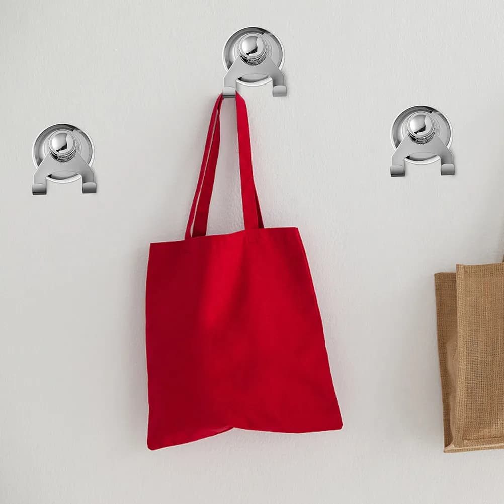 Premium Suction Cup Hooks for Shower Curtain Towel Holder Bathroom Organizer Sturdy Metal Surface Mount Hang Scarves Leashes