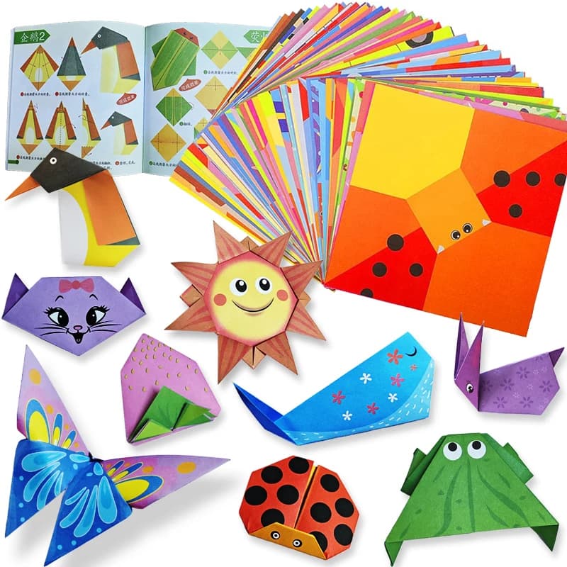 Kit Origami 30/96 Origami Origami Paper Crafts Guide Book Projects of Art Crafts DIY Supplies for Beginners Children Boys Girls
