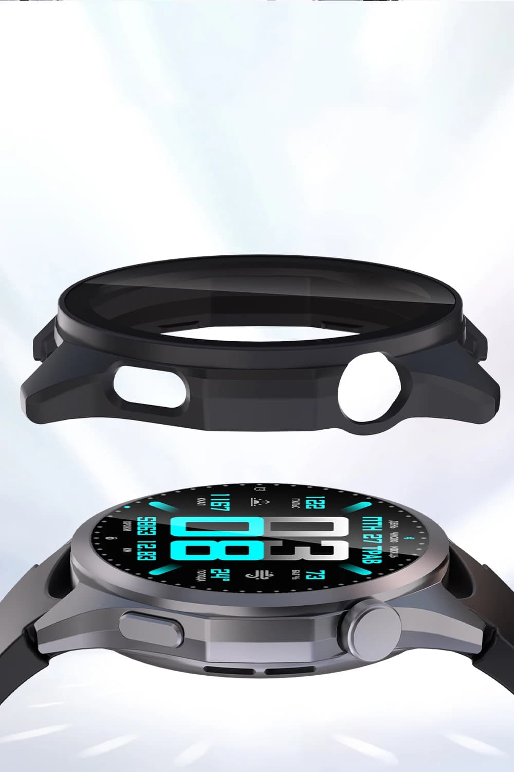 Per Huawei Watch GT 6 46mm Smartwatch PC Paraurti Shell Protezione schermo anticaduta HUAWEI WATCH GT6 41mm Cover in vetro temperato + custodia