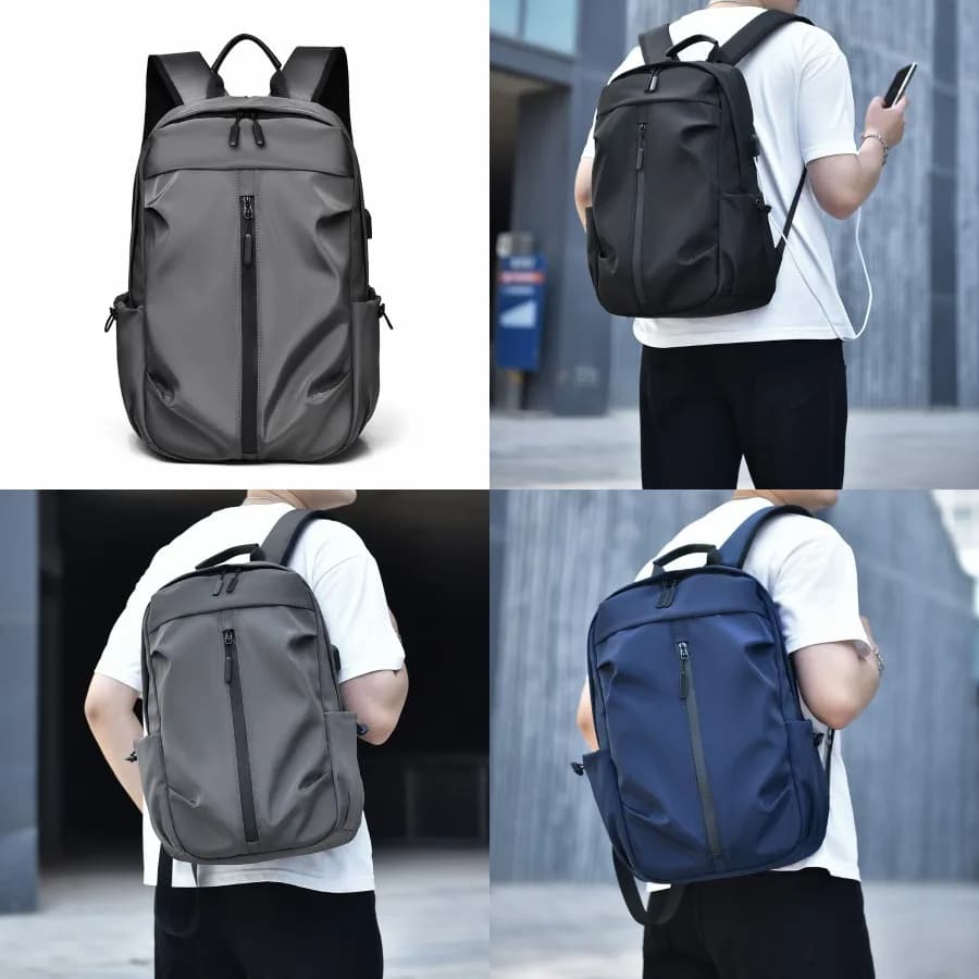 diNew styleuovoZaino for university students, Korean casual backpack for large capacity men, simple portable pendulum laptop backpack