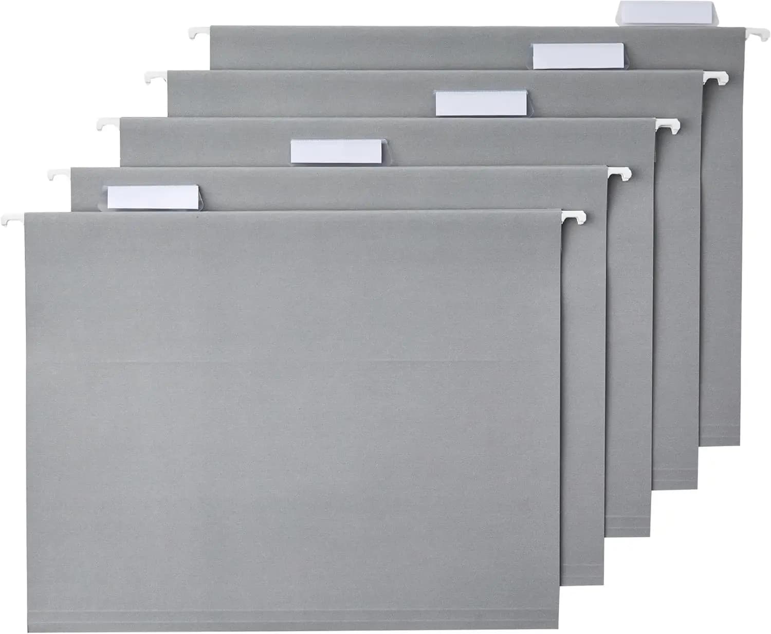 Cartelle Portadocumenti Premium, Formato Letter, Grigie, Confezione da 25 per Organizzazione Ufficio
