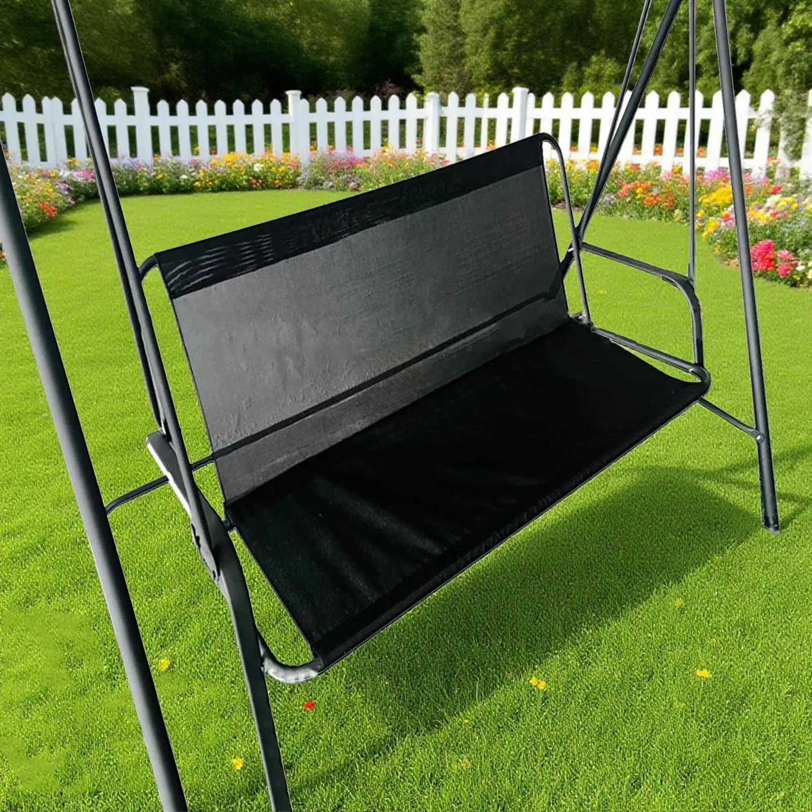 Sostituzione impermeabile del coprisedile per altalena da patio, protezione per cuscino da esterno antipolvere traspirante per panca per sedia da portico da giardino