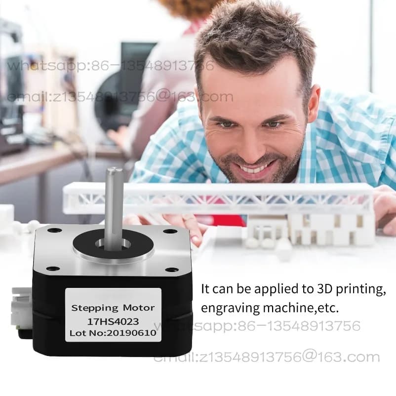 Motore passo-passo 17HS4023 42BGYH a 4 fili 1.0A 13N.cm per macchina CNC incisione laser e stampante 3D