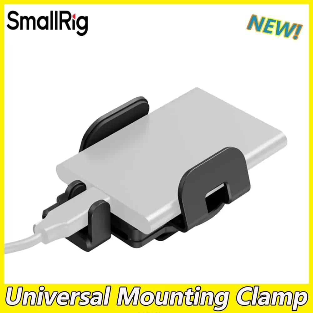 Morsetto di montaggio universale SmallRig per SSD esterno con pattino freddo e accessori per viti da 1/4"-20 5196