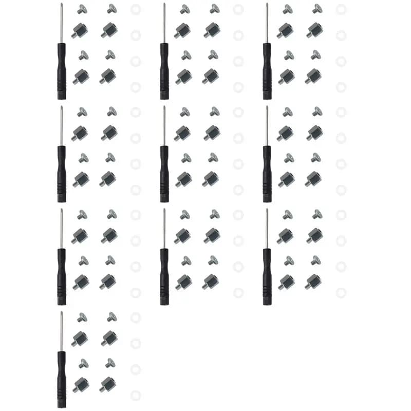Kit di viti FEDI-10Set per SSD M.2, set di viti di montaggio per SSD NGFF/NVMe, viti di distanziale M.2 NGFF/NVMe, dado esagonale