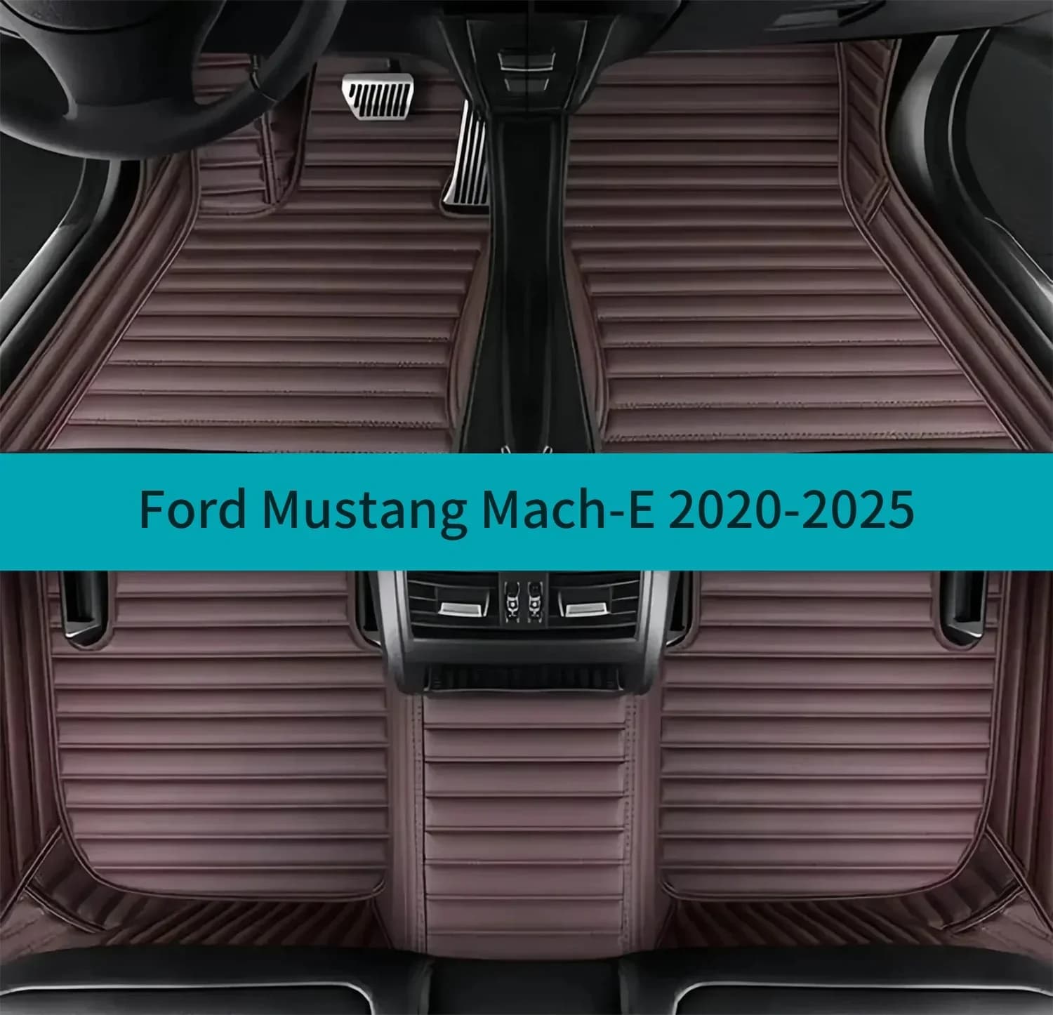 Complete set Car mats for Ford Mustang Mach-E 2020-2021 2022 2023 2024 2025 Car leather mats Car mats