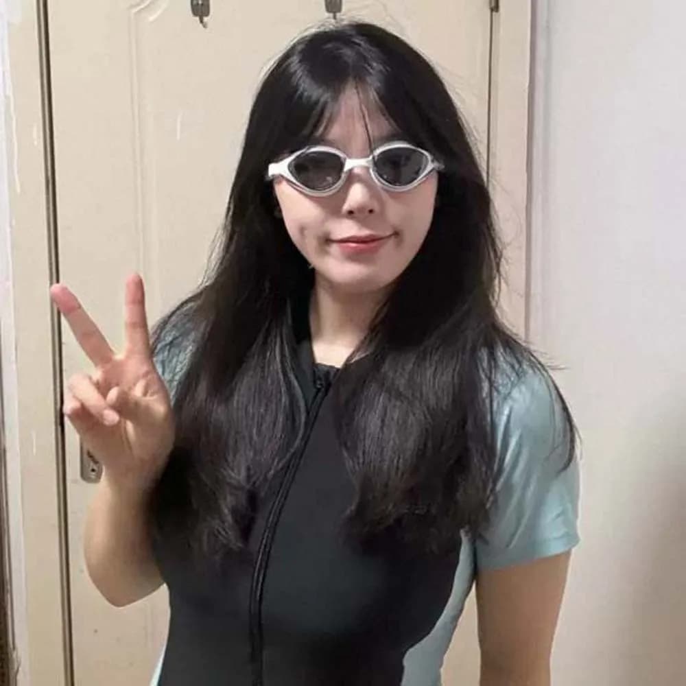 Waterproof Swimwear Naso Detachable TPU Large Frame Swimming Glasses with Contrast Colors HD Lens 3D Earrings