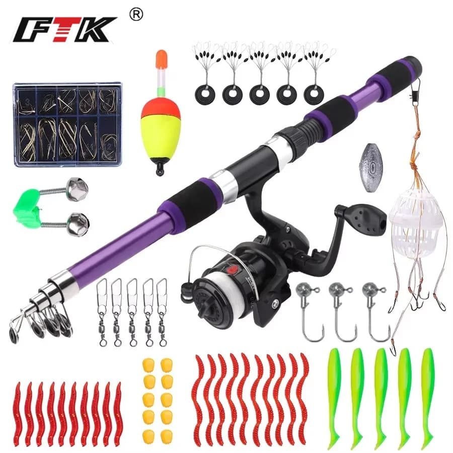 FTK 1.8M Portable Fishing Boat Mill Kit Full Kit Travel Accessories for Carbon Fiber Wheel