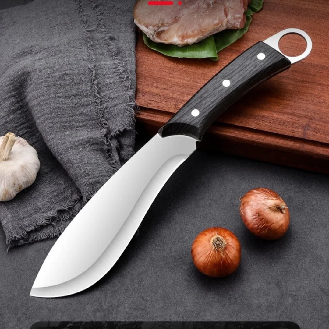 Bone knife Mannaia Chef knife Stainless steel knife Wooden handle Kitchen knife Barbecue knife Professional hand made knife
