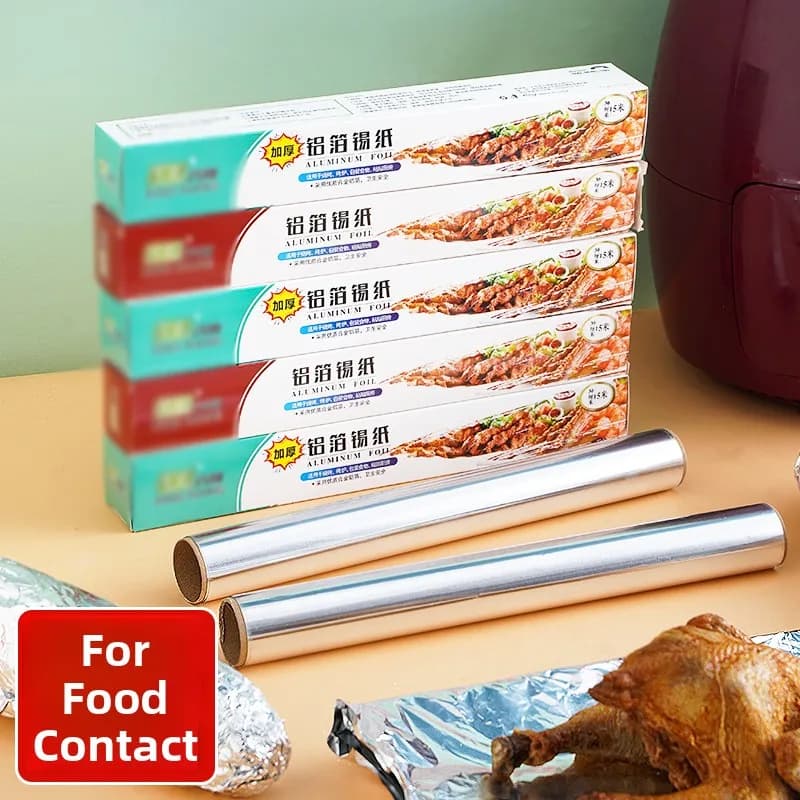 Commercial aluminum foil paper for oven, barbecue oven paper, kitchen utensils for special use, compatible with air fryer