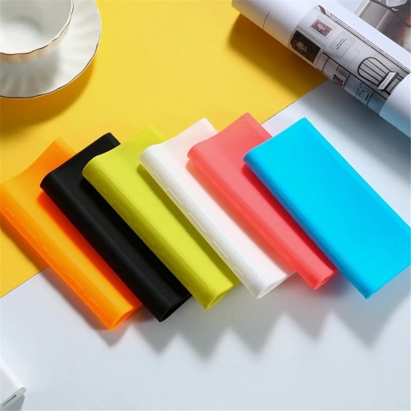 Silicone protective case for 20000mAh PLM07ZM/PB2050ZM/PLM18ZM Power Bank anti-slip charger housing