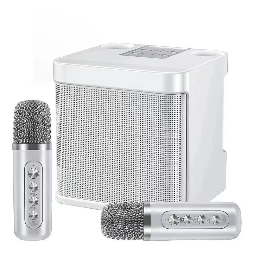 With 2 Microphones Bluetooth Speaker Set Multifunctional Wireless Wireless Sound Microphone Set Colorful Portable