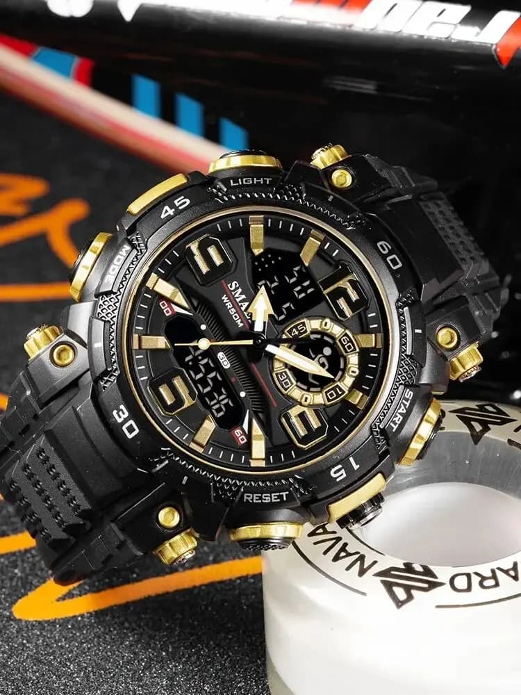 Orologio al quarzo da uomo SMAEL Orologio impermeabile con cronometro Orologi a LED Orologio da uomo 1921 Orologi sportivi da uomo Relogio Masculino Digital