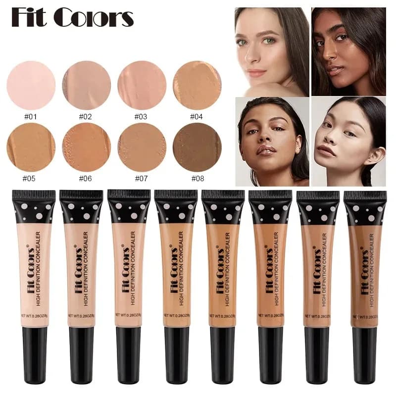 Fit Colors 8 Size Corrector with Moisturizing Liquid Background Flexible Corrector to cover acne shiners and stains