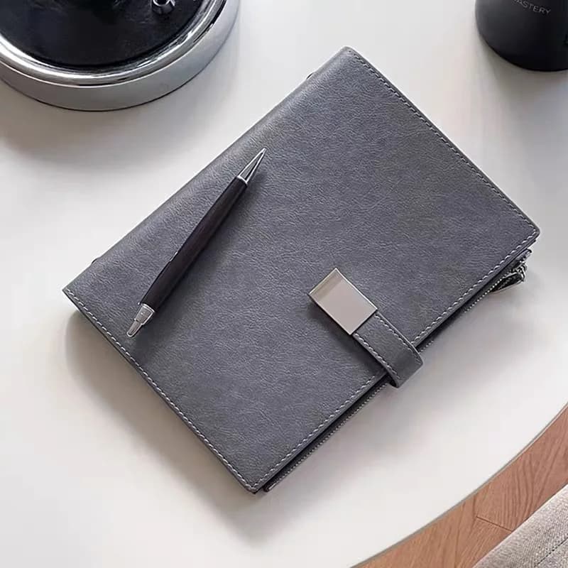 A5 Loose Leaf Binder Notebook Premium Business Planner Refillable Hand Journal Multi‑Functional Office Meeting Notepad Diary