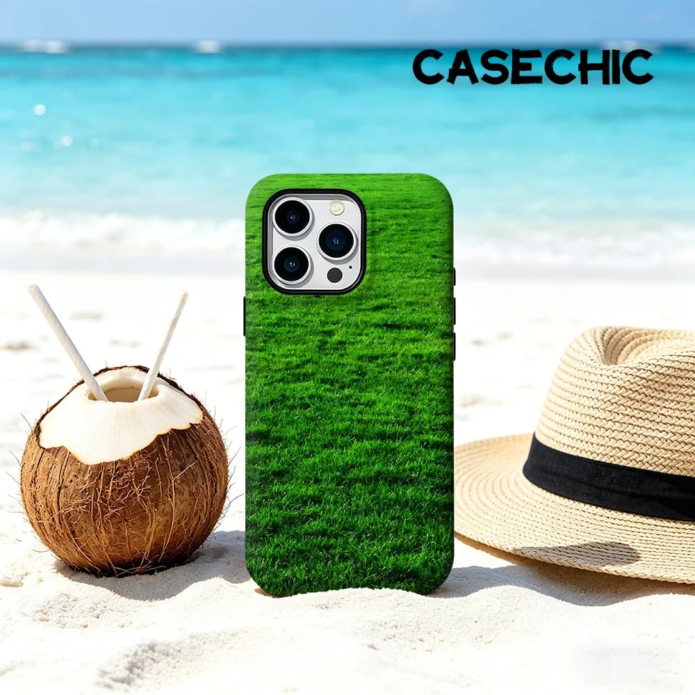 Custodia CaseChic opaca antiurto per MagSafe per iPhone 17 16 15 14 Plus Pro Max, in PC rigido, verde prato