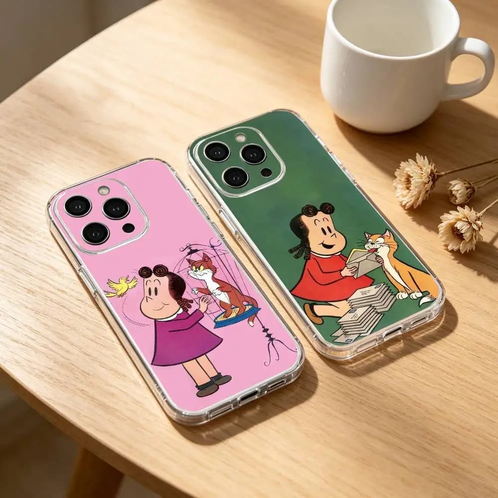 Cover Trasparente Cartoon The L-Little L-Lulu Show per iPhone 17 16 15 14 13 12 11 Mini Pro Max Plus