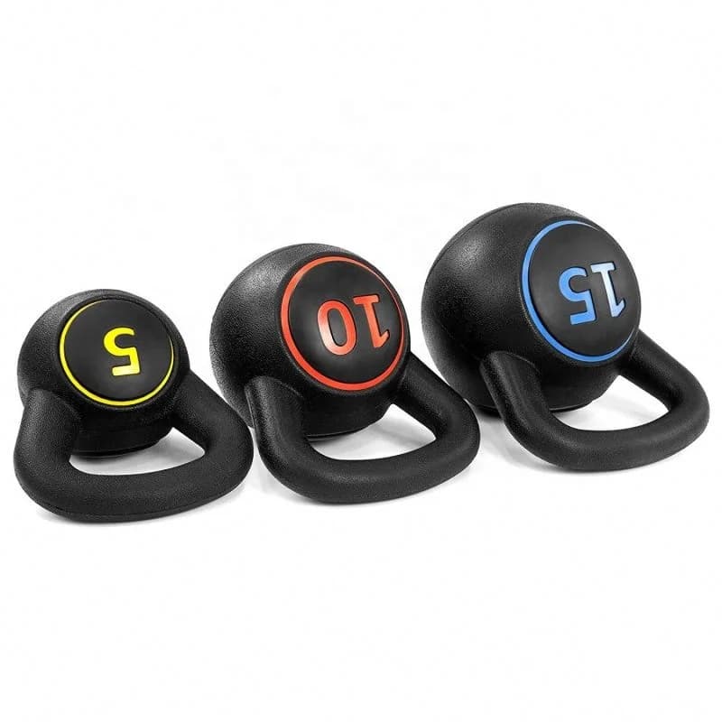 China Manufacturer Customized Logo Fitness Exercise Kettlebell Competition 5Lb 10Lb 15Lb Kettlebe Set