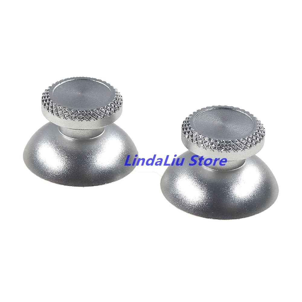2pcs=1pair Aluminum Metal Analog Joystick thumb Stick Grip Cap For PS5 Controller Gamepad Rocker Caps Thumbstick Accessories