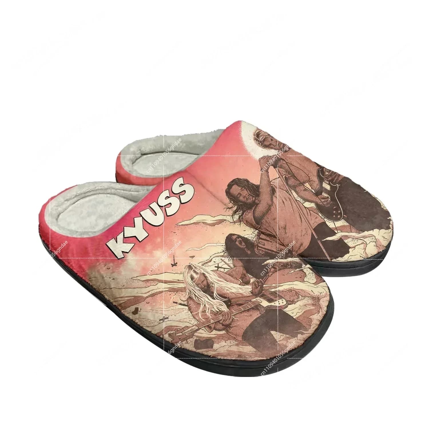 Kyuss Metal Rock Band Pop Home Cotton Custom Slippers Mens Womens Sandals Plush Bedroom Casual Keep Warm Shoes Thermal Slipper
