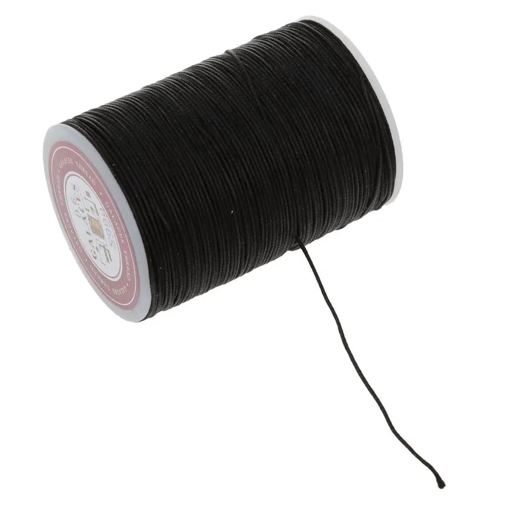 Handwork Waxed Thread Leathercraft Cord for Sewing Leather Crafts Kit DIY Bracelet Necklace Craft Supply 85m Black